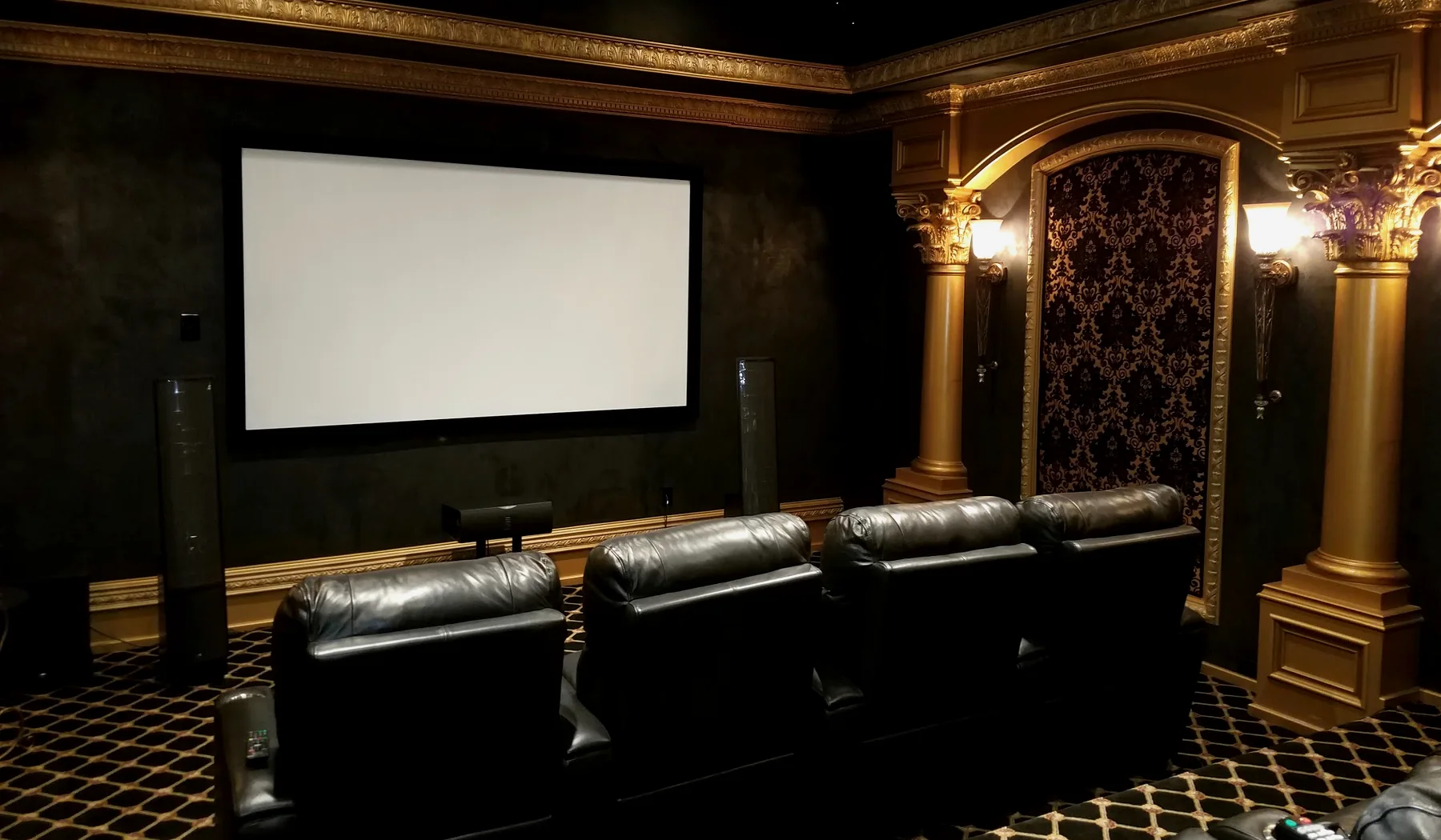 Luxury private theater and AV installation project in Houston
